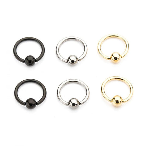 14g Captive Bead Ring Pair - Corvus: Clothing and Curiosities