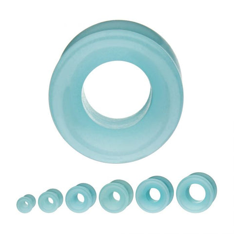 Blue Glow Tunnel Plugs - Corvus: Clothing and Curiosities